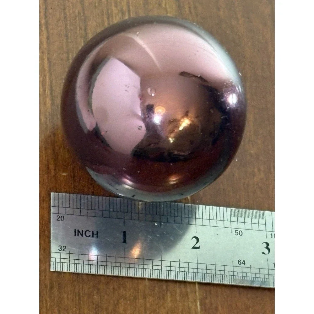 Vintage Kugel Midwest Licensed Reproduction 3” Glass Amethyst / Purple Ornament